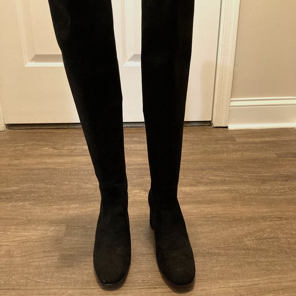 Ann Taylor Emily Over the Knee Boots Black Size 6.5
